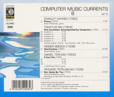 Album herunterladen Various - Computer Music Currents 8