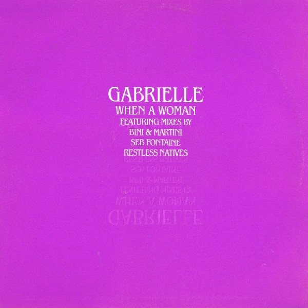 Gabrielle – When A Woman 2000 Vinyl Discogs