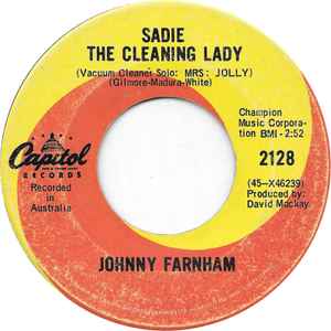 Johnny Farnham – Sadie The Cleaning Lady (1967, Vinyl) - Discogs