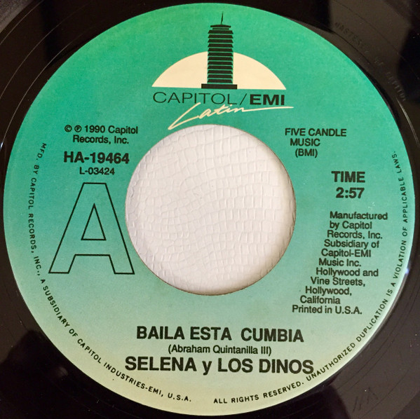 Selena Y Los Dinos – Baila Esta Cumbia (1990, Vinyl) - Discogs