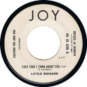 Little Richard Tony Rallo Orchestra Every Time I Think About You Amour Et Liberte 1972 Vinyl Discogs