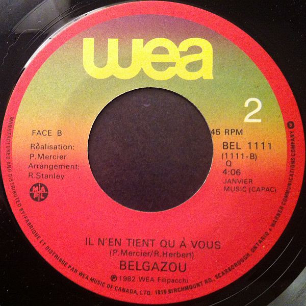 Belgazou - Talk About It (Tâches D'en Parler) | WEA (BEL 1111) - 2