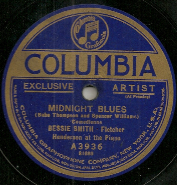 Bessie Smith – Bleeding Hearted Blues / Midnight Blues (1923