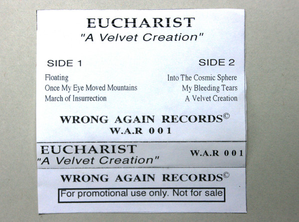 Eucharist – A Velvet Creation (1993, Cassette) - Discogs