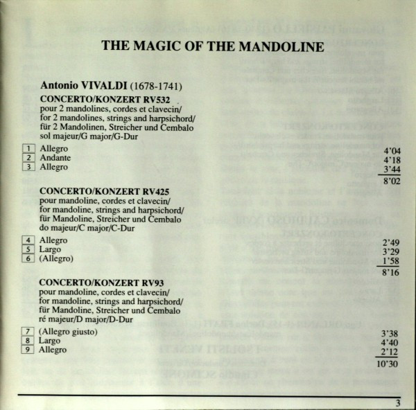 lataa albumi Download Vivaldi, Paisiello, Caudioso, I Solisti Veneti, Claudio Scimone - The Magic Of The Mandoline album