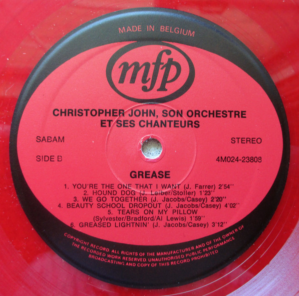 télécharger l'album Christopher John, Son Orchestre Et Ses Chanteurs - Grease