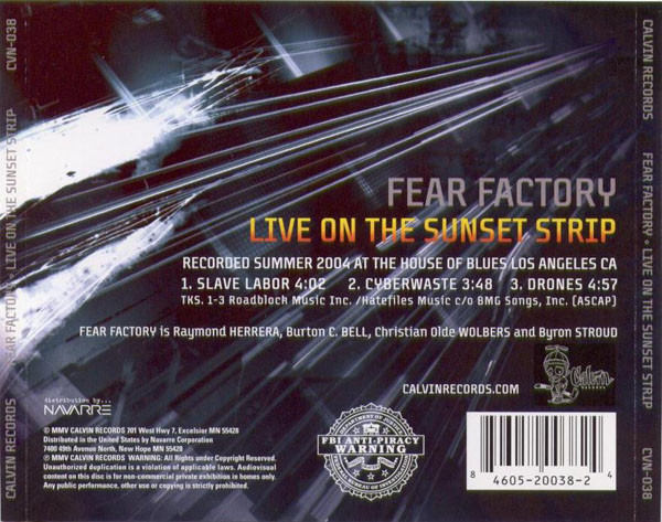 last ned album Fear Factory - Live On The Sunset Strip
