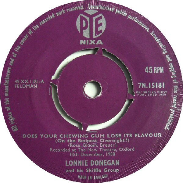 Lonnie Donegan And His Skiffle Group – Does Your Chewing Gum