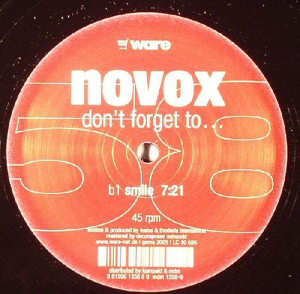 lataa albumi Novox - Dont Forget To