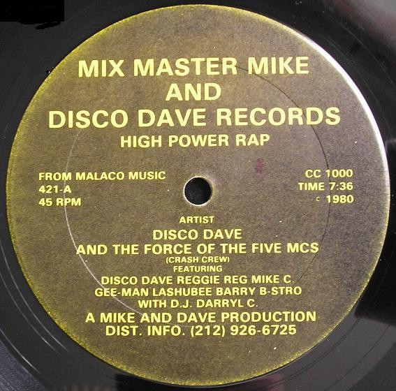 Disco Dave And The Force Of The 5 MCs – High Power Rap (1980