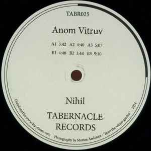 Anom Vitruv - Nihil album cover