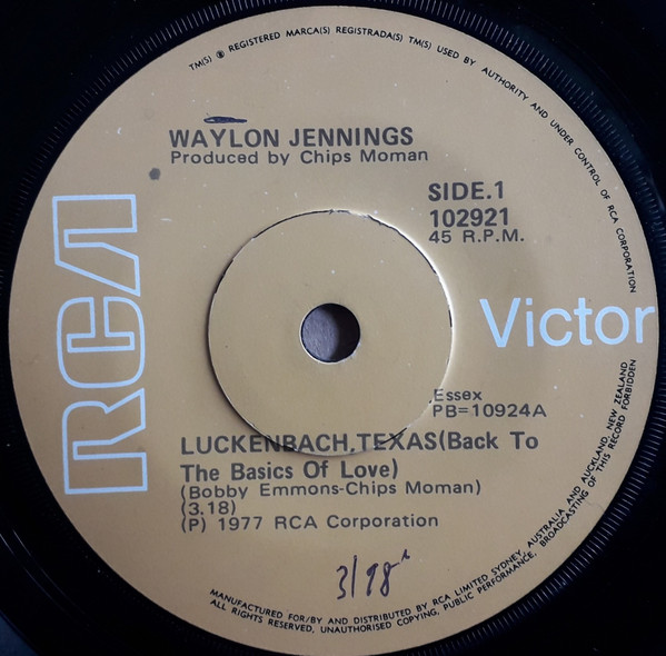 Waylon Jennings - Luckenbach, Texas (Back To The Basics Of Love