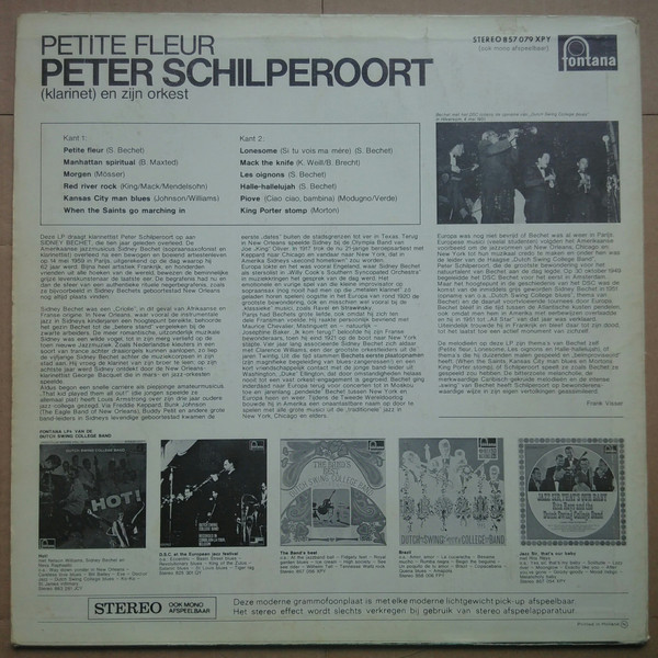 last ned album Peter Schilperoort En Zijn Orkest - Petite Fleur