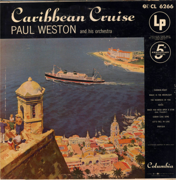 Paul Weston And His Orchestra – Caribbean Cruise (1955, Vinyl