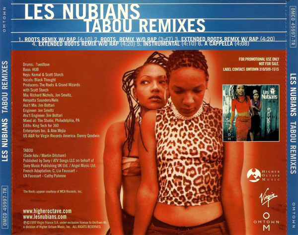 Les Nubians – Tabou Remixes (1999, CD) - Discogs