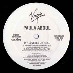 Paula Abdul - My Love Is For Real album cover