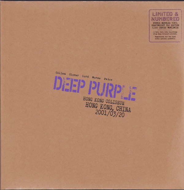 最新型 Deep Purple ディープパープル / Live In Hong Kong 2001 〔LP