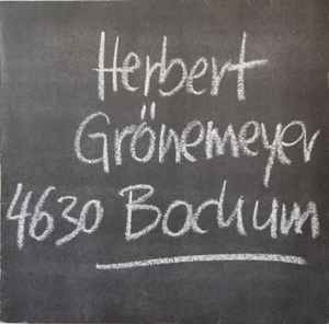 Herbert Grönemeyer - 4630 Bochum album cover