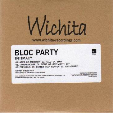 Bloc Party - Intimacy | Releases | Discogs