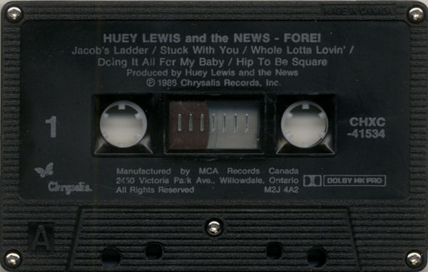 Huey Lewis And The News - Fore! | Chrysalis (CHXC-41534) - 3