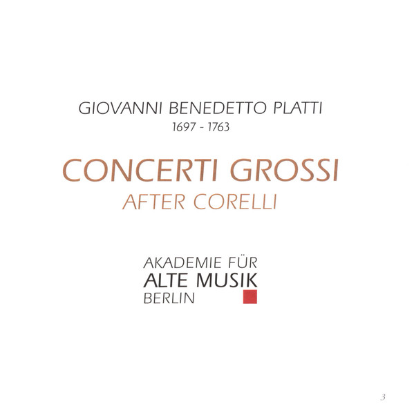 Giovanni Benedetto Platti - Akademie Für Alte Musik Berlin