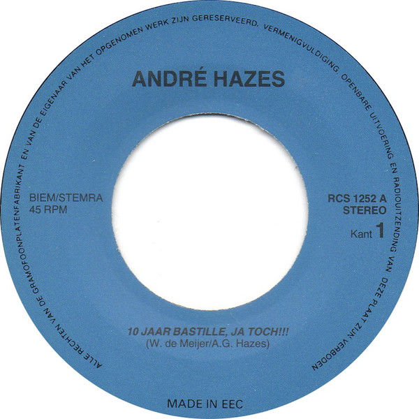 baixar álbum Download Andre Hazes - 10 Jaar Bastille Ja Toch album