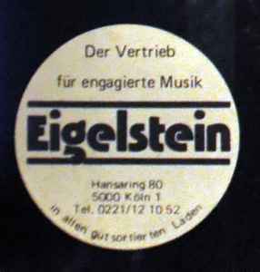 Eigelstein Schallplattenvertrieb GmbH on Discogs