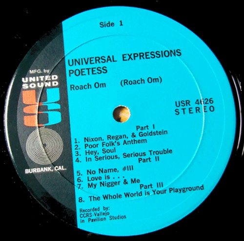 télécharger l'album Roach Om - Universal Expressions Poetess