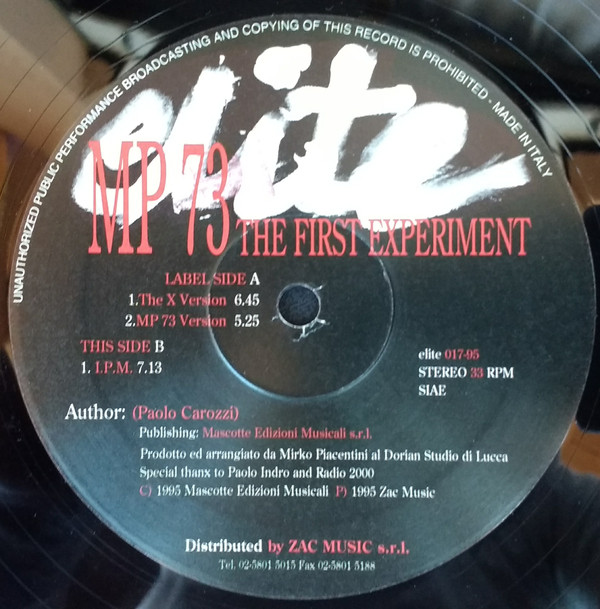 Album herunterladen MP 73 - The First Experiment