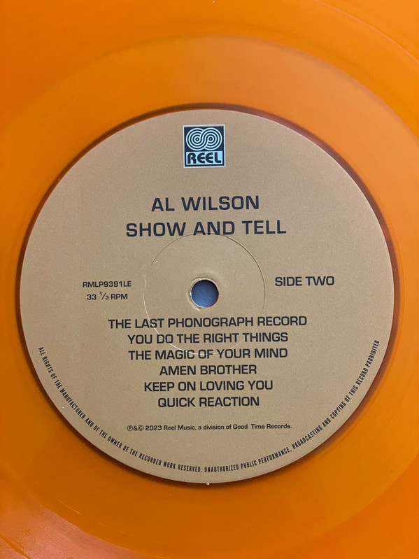 Al Wilson - Weighing In | Reel (RMLP9391LE) - 2