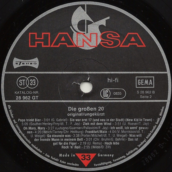 last ned album Various - Die Großen 20