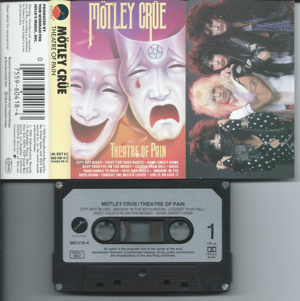 Mötley Crüe – Theatre Of Pain (1985, Black Shell, Silver Paper