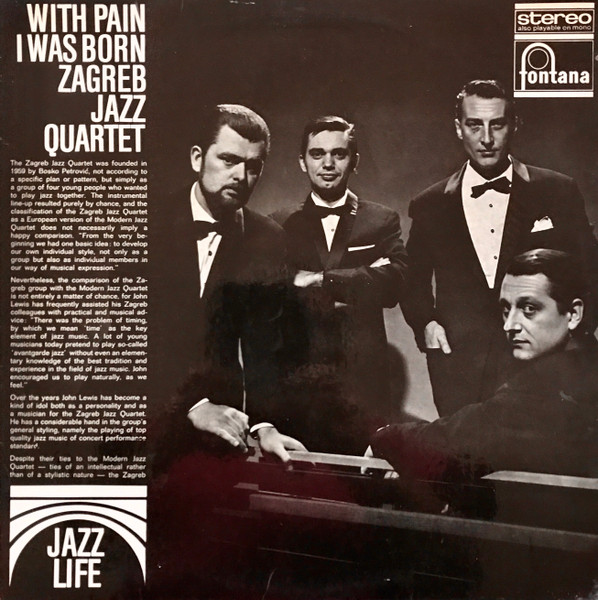 スペシャルオファ ○即決LP Zagreb Jazz Quartet / with Pain I Was