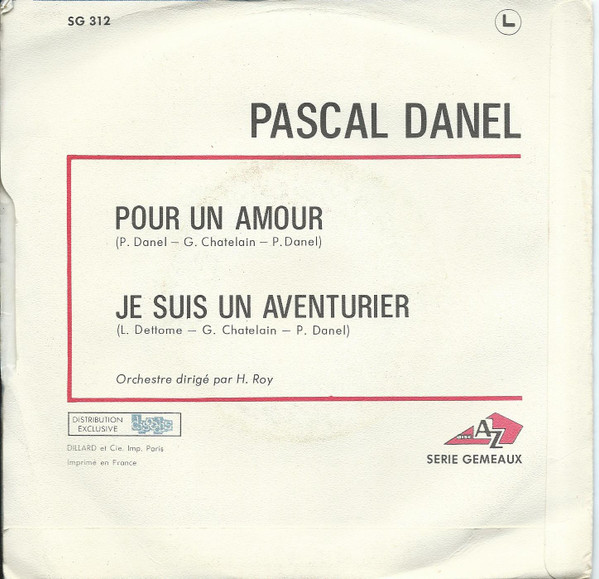 Album herunterladen Pascal Danel - Pour Un Amour