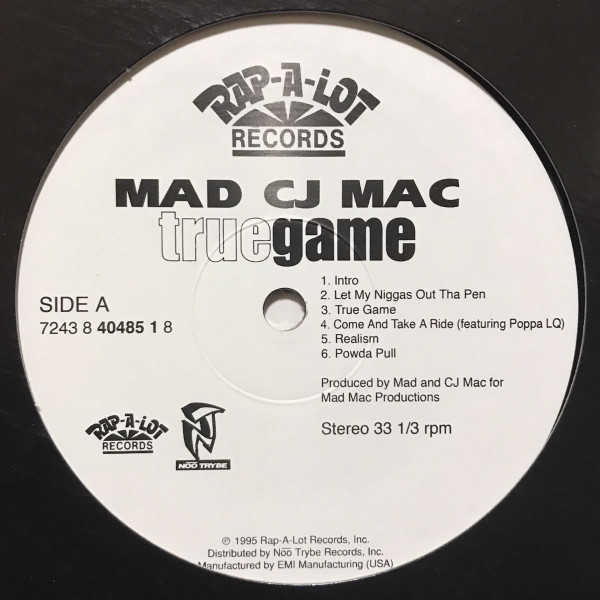 Mad CJ Mac - True Game | Releases | Discogs