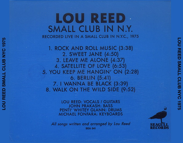 descargar álbum Lou Reed - Small Club In NYC