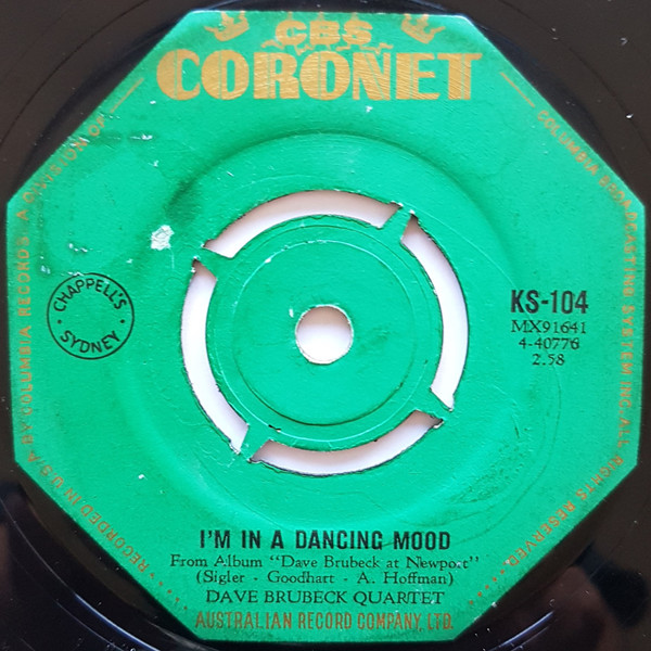 last ned album Dave Brubeck Quartet - Im In A Dancing Mood