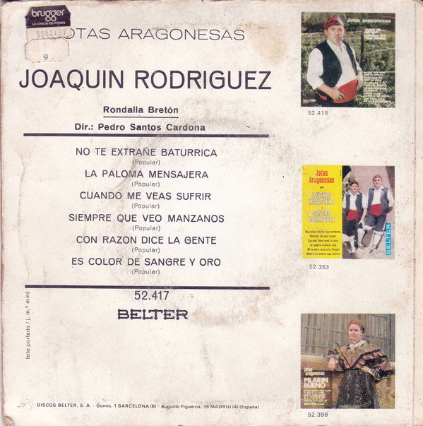 descargar álbum Joaquin Rodriguez - Jotas Aragonesas