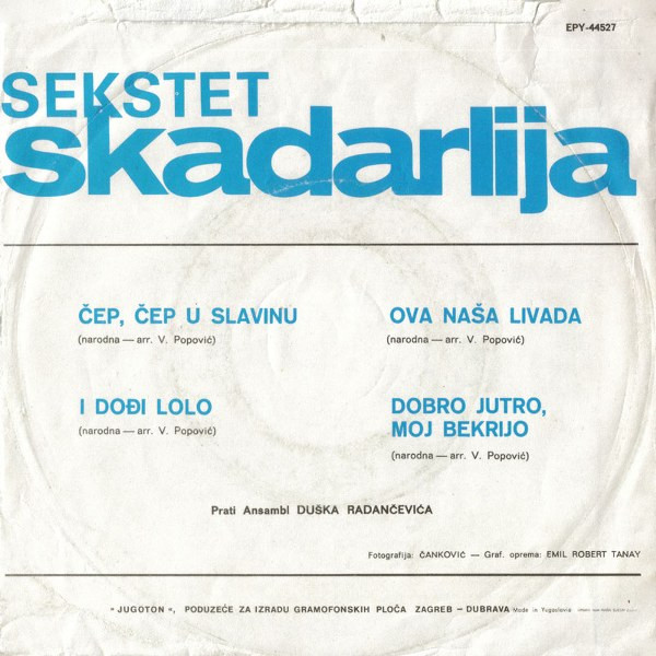 baixar álbum Sekstet Skadarlija - Čep Čep U Slavinu