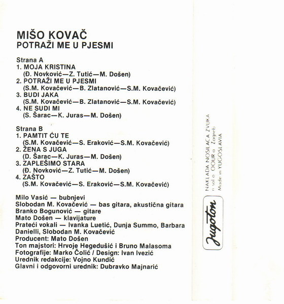 baixar álbum Mišo - Potraži Me U Pjesmi
