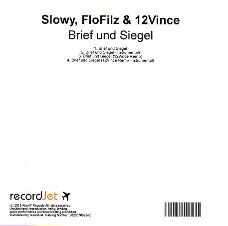 télécharger l'album Slowy, FloFilz & 12Vince - Brief Und Siegel