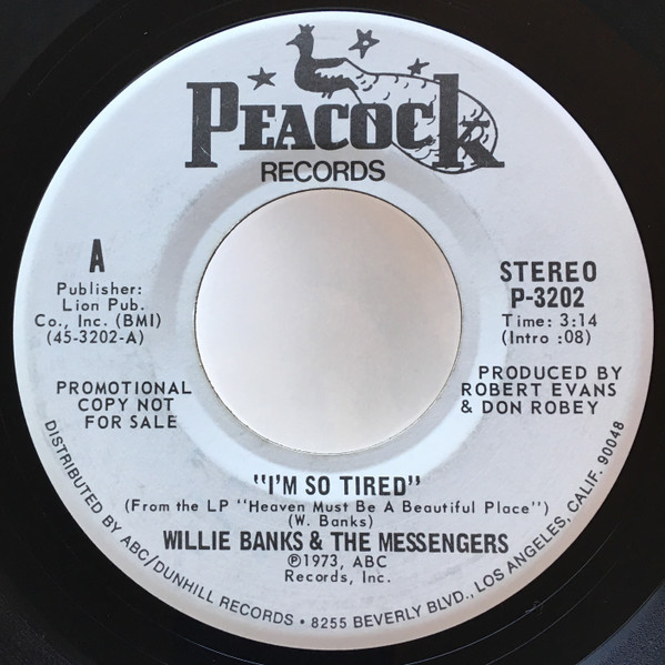 last ned album Willie Banks And The Messengers - Im So Tired