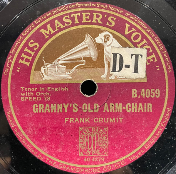 descargar álbum Frank Crumit - Grannys Old Arm Chair Little Brown Jug