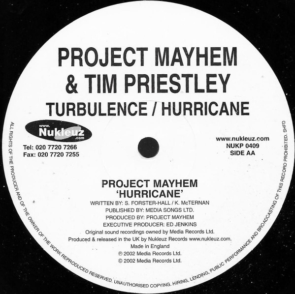 télécharger l'album Project Mayhem & Tim Priestley - Turbulence Hurricane