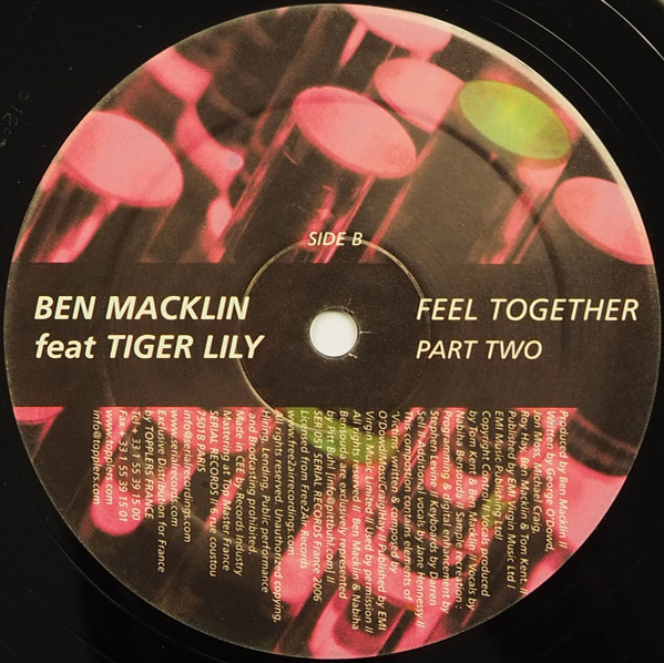 ladda ner album Ben Macklin Feat Tiger Lily - Feel Together Part Two