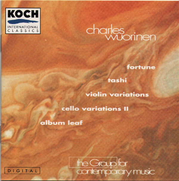 télécharger l'album Charles Wuorinen The Group For Contemporary Music - Fortune Tashi Violin Variations Cello Variations II Album Leaf