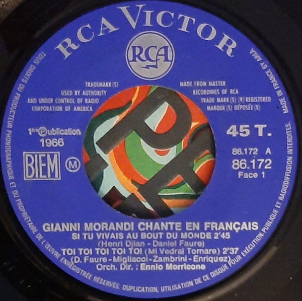 lataa albumi Gianni Morandi - Si Tu Vivais Au Bout Du Monde Toi Toi Toi Toi Toi Ce Soir LAccordéon Vivre Sans Aimer