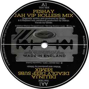 Jah (VIP Rollers Mix) / Deadly Deep Subs (Remix) - Peshay / Dillinja