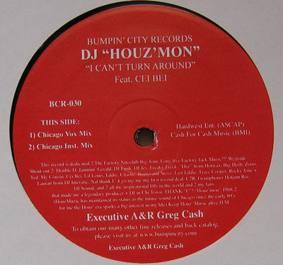 télécharger l'album DJ Houz' Mon - I Cant Turn Around