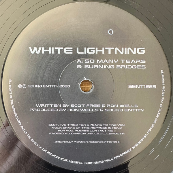 White Lightning – So Many Tears / Burning Bridges (2023, Vinyl